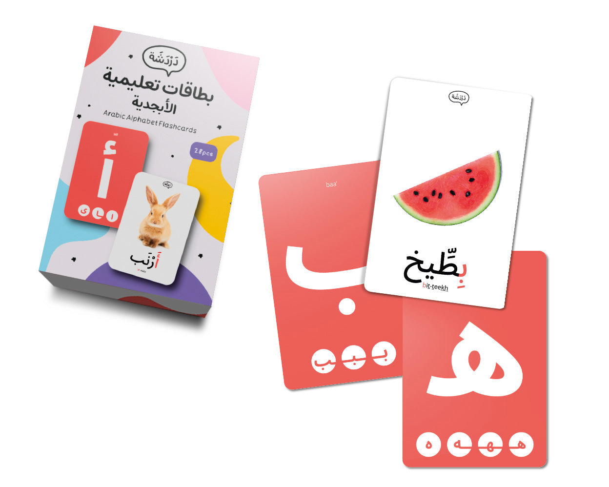بطاقات تعليمية-الأبجدية