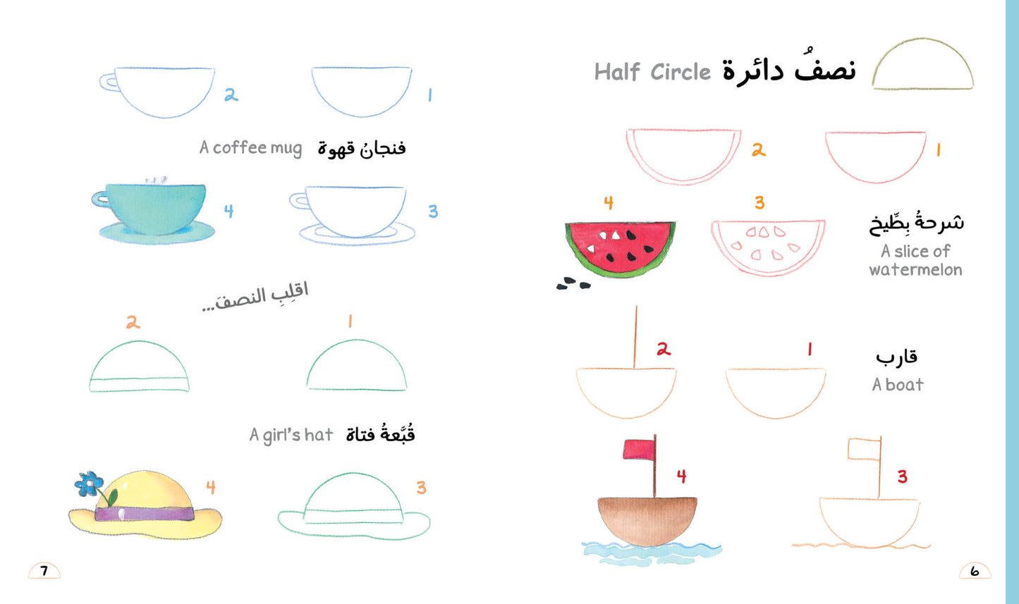 الرسم بأشكال بسيطة